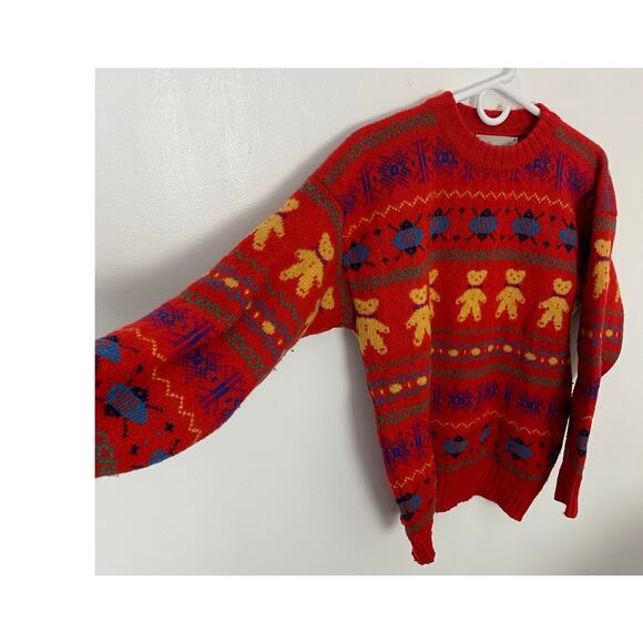 Women Pitlochry of Scotland Shetland wool Fair Isle crewneck pullover sweater 40 - Picture 2 of 5